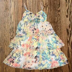 Multi colored floral dress candies